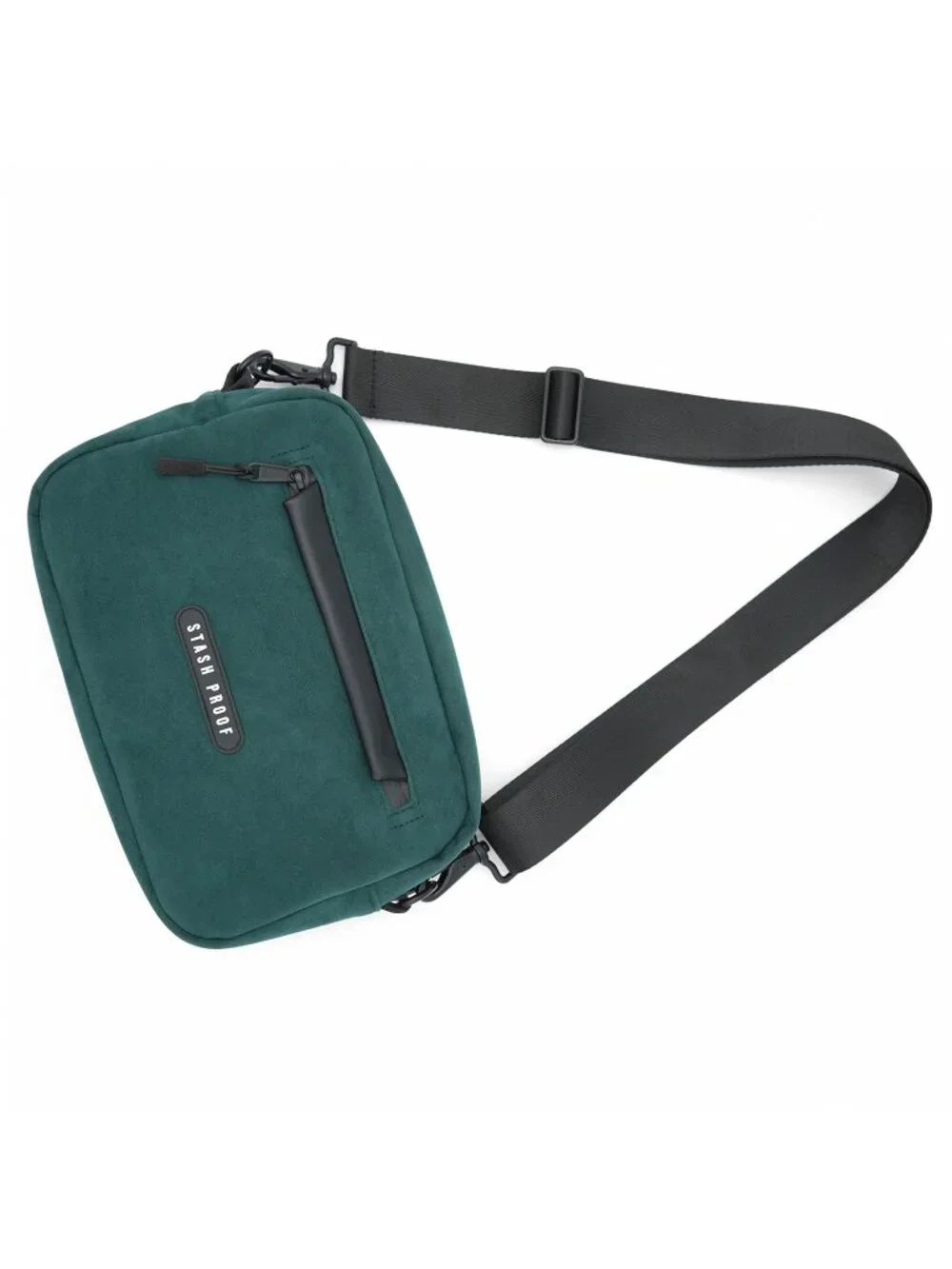 Stash Proof Rover Odor Resistant (Green Suede) Cross-body and Shoulder Bag